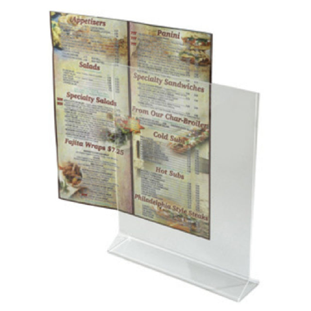 Winco ATCH-811 Card Holder 8" X 11" Acrylic