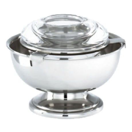 Paderno 55110-04 Caviar Stand 5" With Ring & Crystal Insert