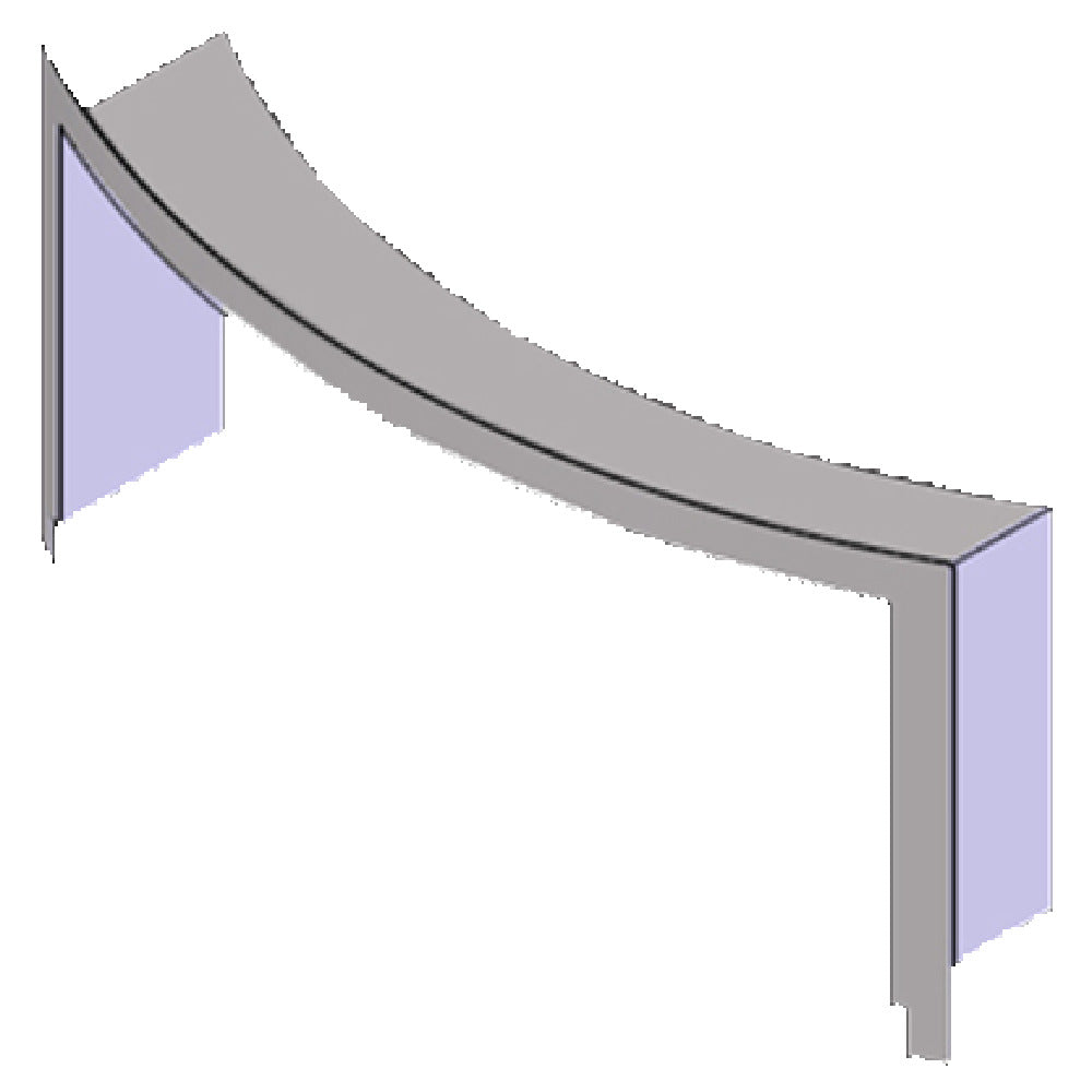 Beech Ovens BCHLIN-RND1R Curved Faced Stainless Steel Lintel For RND0900