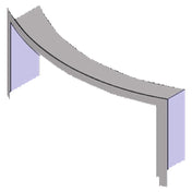 Beech Ovens BCHLIN-RND1R Curved Faced Stainless Steel Lintel For RND0900