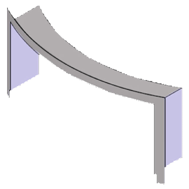 Beech Ovens BCHLIN-RND1R Curved Faced Stainless Steel Lintel For RND0900