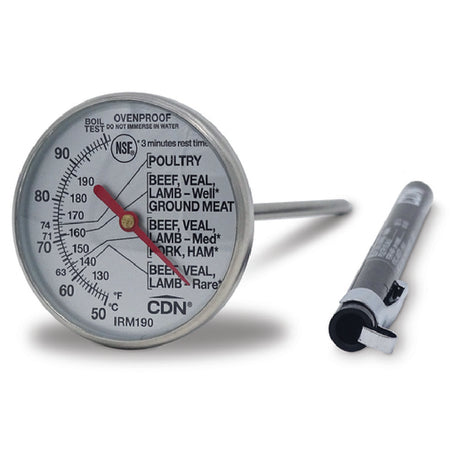 CDN IRM190 Meat/Poultry Ovenproof Thermometer Fahrenheit Reading 130° To 190°F (50 To 90°C)