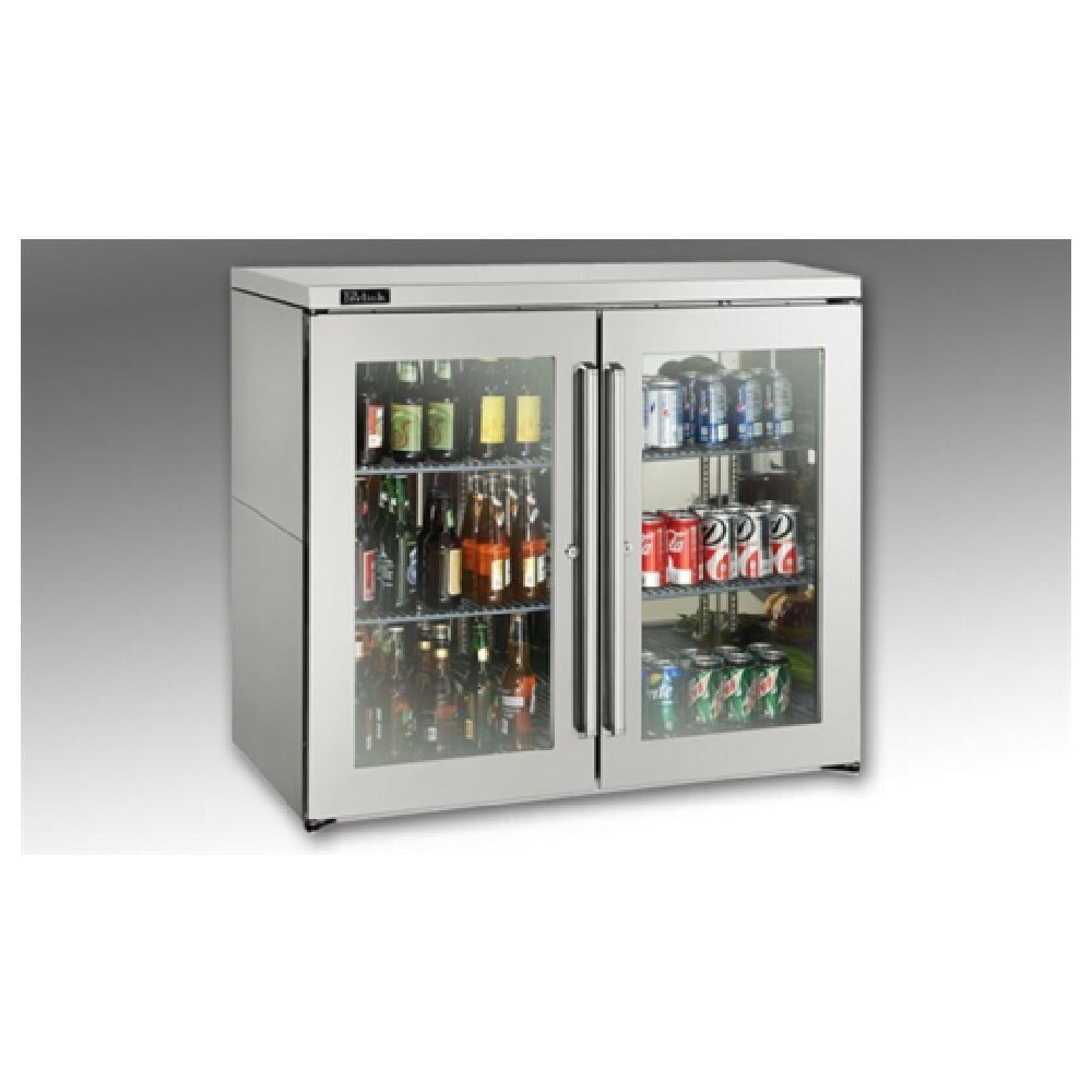 Perlick BBRN40 Narrow Door Refrigerated Back Bar Cabinet Two-section 40"W