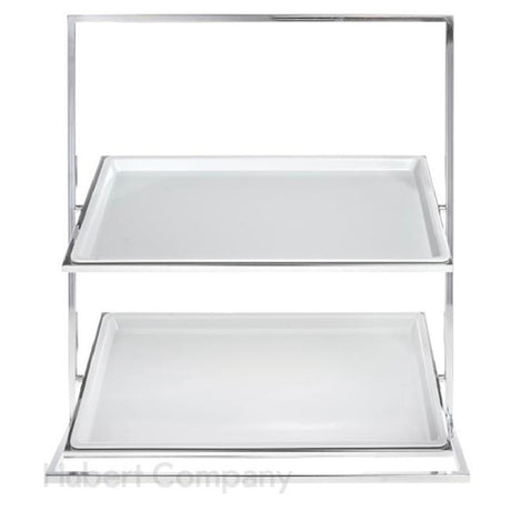 Hubert 62422 - Cerve Collection Bakery Stand, 2-tier, 23-1/10"L X 13-4/5"W X 25-1/5"H