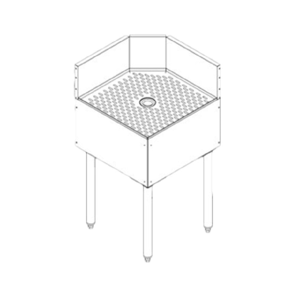 Perlick TS90TC TS Series Underbar Corner Angle Filler Inside Full Corner 90° Angle