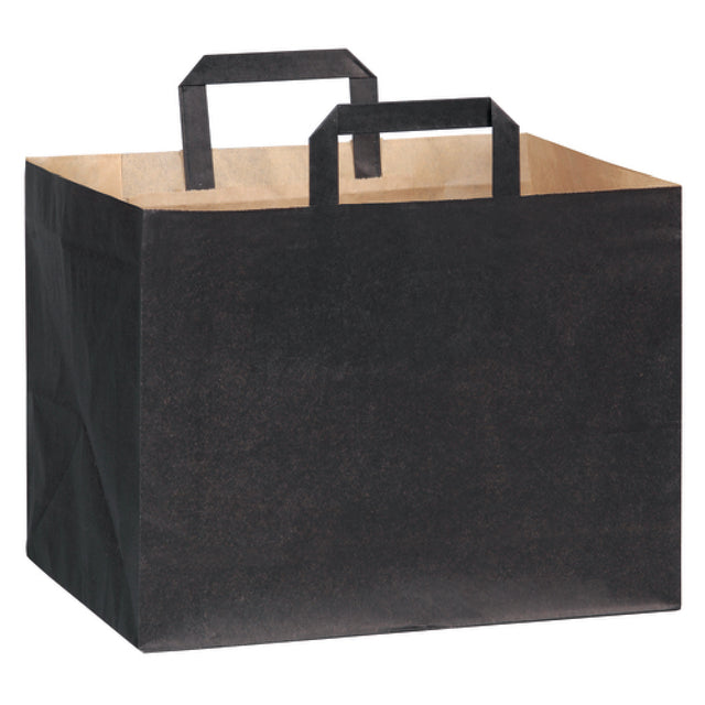 PacknWood 210CABTRN - Takeout Bag, 12.5" X 8.7" X 9.65", Large And Wide