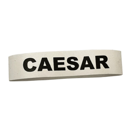 Service Ideas FBCAESARWB Flavor Band For "CAESAR" In White