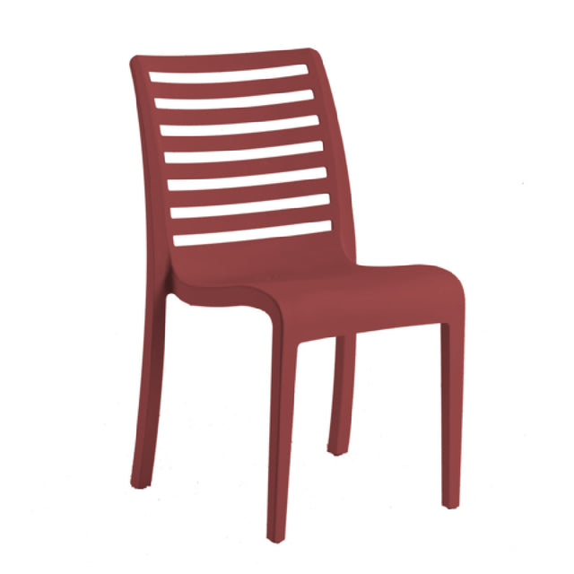 Grosfillex UT947414 - Astoria Stacking Sidechair, 20.9"W X 23.4"D X 34.7"H, Technopolymer With Air Molding Technology
