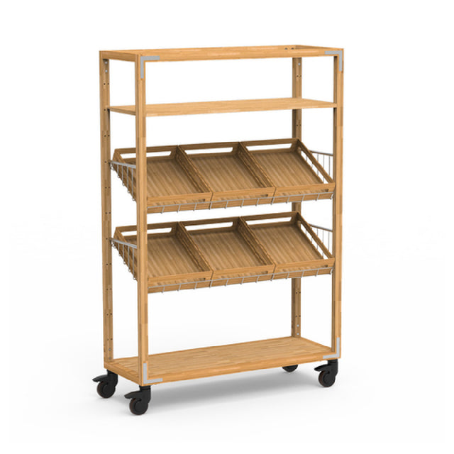 Steelite MGCCAN04NSXW Canvas Farm To Table Natural Brushed Stainless Steel On Casters