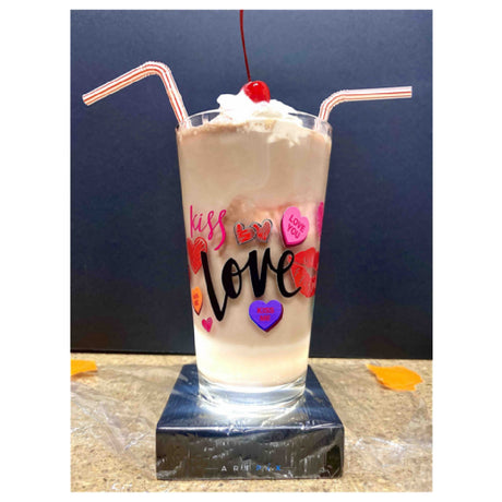 Buccaneer Container Corp 5139VAL1 (Buccaneer) Valentine's Day Mixing Glass 16 Oz.