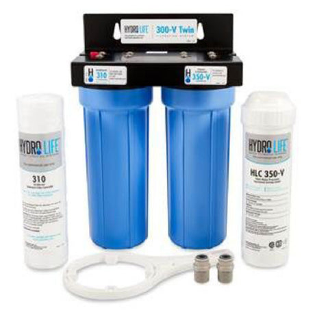 BK Resources BKHL-300-VTWN 300 Value Series Water Filter System 2.5 Gpm Cartridges Contain 1lb Of KDF