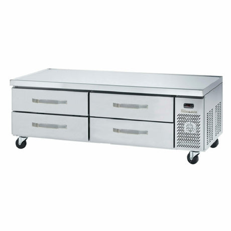 Blue Air BACB74M-HC Refrigerated Chef Base Equipment Stand 74-1/8"W Side-mounted Self-contained Refrigeration