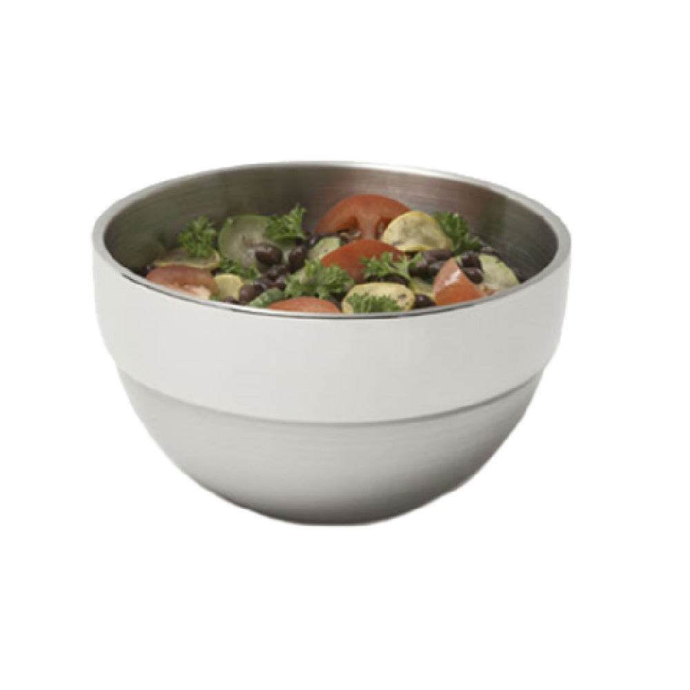 Vollrath 46666 Double Wall Round Bowl 1.7 Quart Stainless Steel