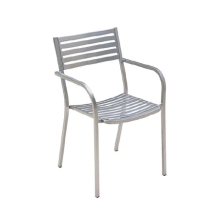 Emuamericas Llc E268-22 Segno Stacking Armchair Outdoor/indoor Steel Slat Pattern Back And Seat