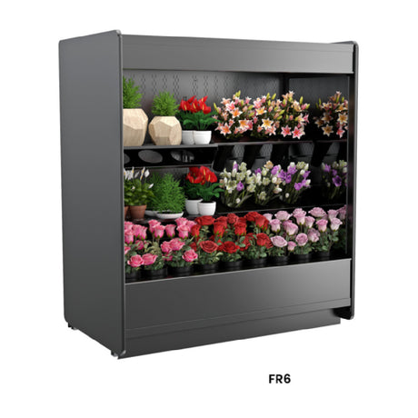 Structural Concepts FR8 Allure Self-Service Refrigerated Straight Open Upright Merchandiser