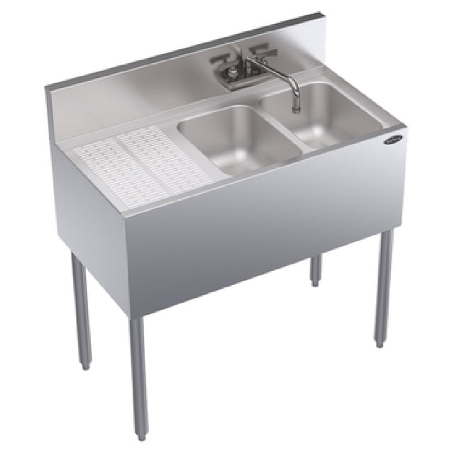 Krowne KR19-32R Royal Series Underbar Sink Unit Two Compartment 36"W X 19"D