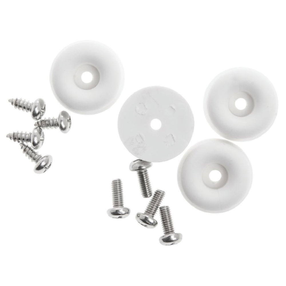 Hubert 87649 - Replacement Feet, For Cheese Slicer #50133 & #69949, Includes (4) Each: Rubber Feet & Screws