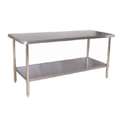Klinger's Trading AST2484 Work Table 84"W X 24"D X 36"H 18/430 Stainless Steel Top
