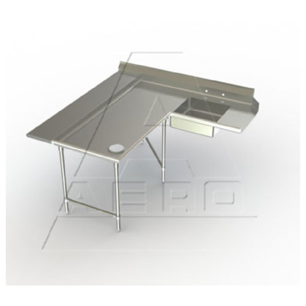 AERO Manufacturing 2SDL-L-96 Aerospec™ Soiled Dishtable Island Design 72" Machine To Corner