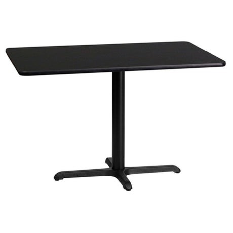 Flash Furniture XU-BLKTB-2442-T2230-GG Table 42"W X 24"D X 31-1/8"H Dining Height