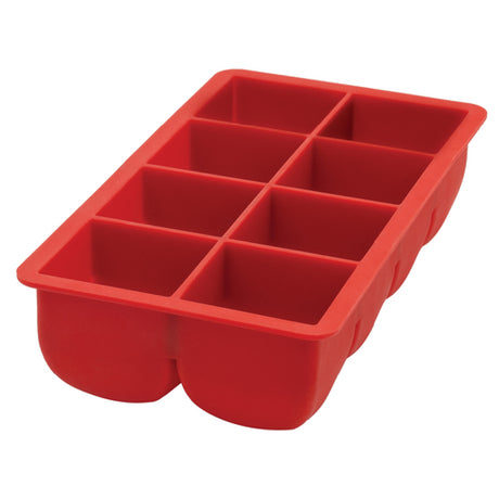 Harold Import Co. 43748 HIC Big Block Ice Cube Tray 8-1/2" X 4-1/2" X 2" Makes (8) 2" X 2" Cubes