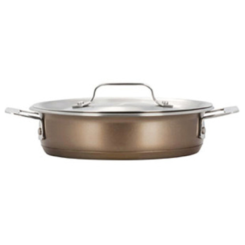 Bon Chef 60022TAUPE HotStone Cucina Casserole 1 Qt. 24 Oz. 8-1/2" Dia. X 2-5/8" H