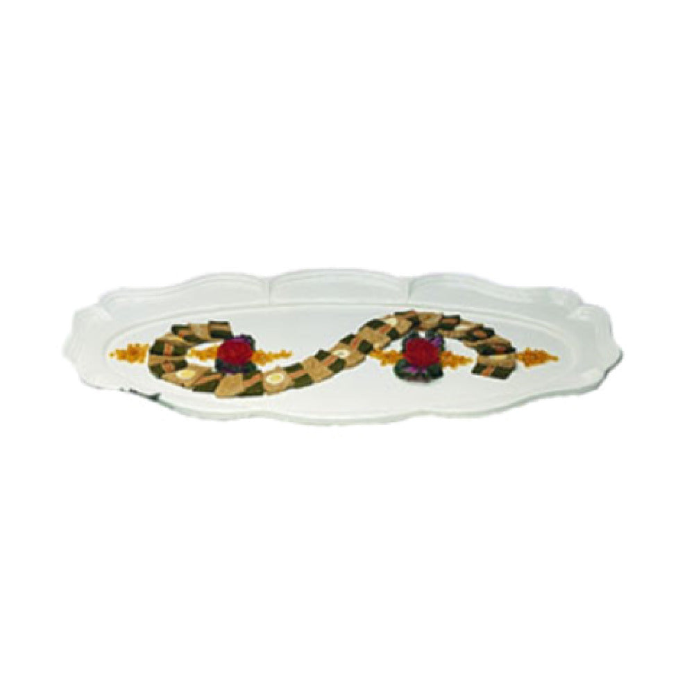 Bon Chef 2032BLKSPKLD - Queen Anne Platter, 26-3/4" X 48", Oval