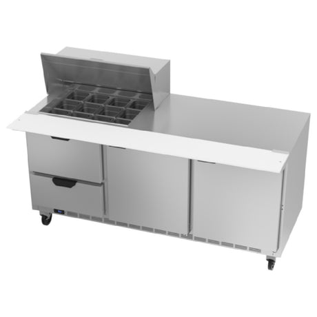 Beverage Air SPED72HC-12M-2 Mega Top Refrigerated Counter Three-section 72"W