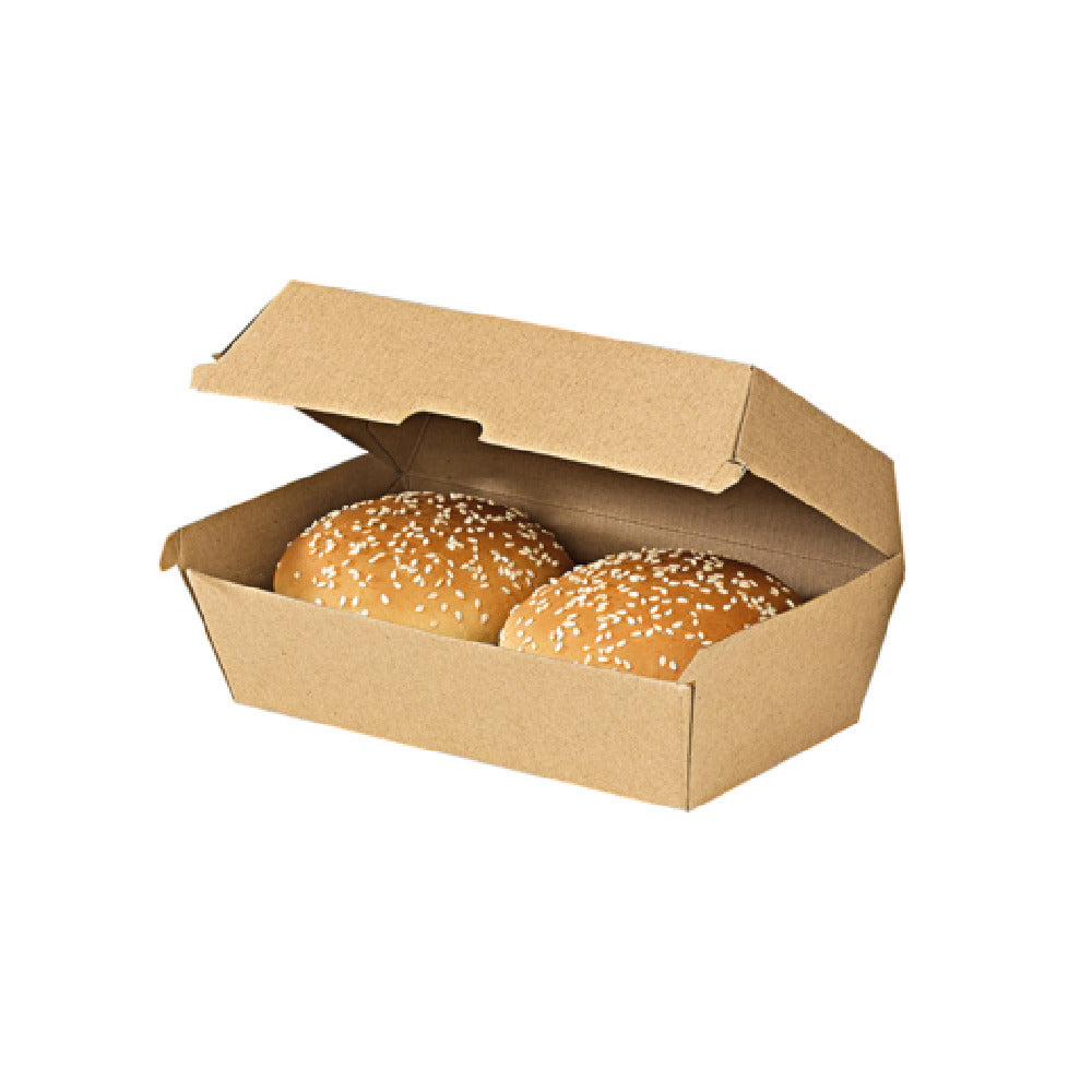 PacknWood 210EATBURG211K - Grab & Go Take Out Box, 8.9" X 4.9" X 3.2", Hamburger
