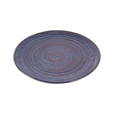 GET Enterprises B399106-SDB Elite Global Solutions Round Plate 10-1/2" Dia. X 3/4" H Blue