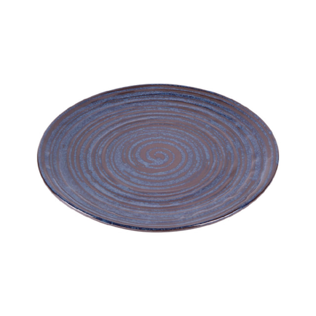 GET Enterprises B399106-SDB Elite Global Solutions Round Plate 10-1/2" Dia. X 3/4" H Blue