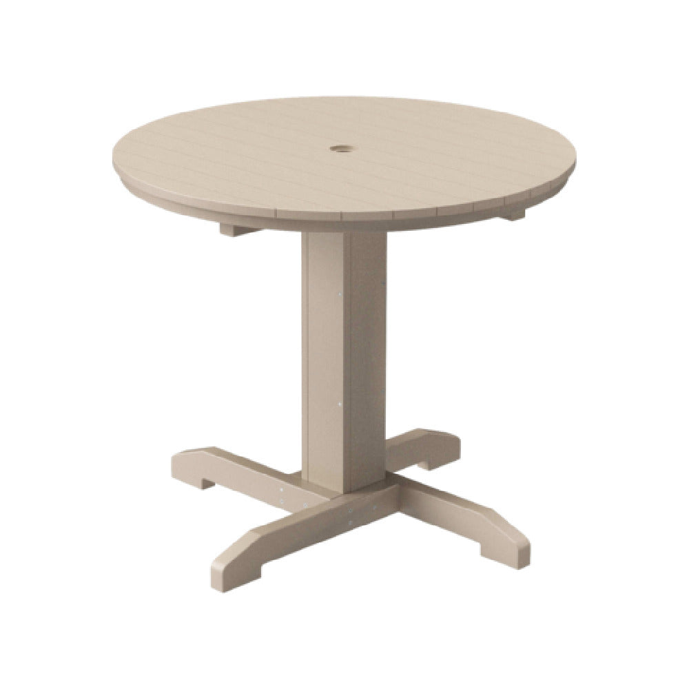 Plantation Prestige Commercial Furniture 3213600-01 STD Durawood Bistro Table 36' Dia. Round