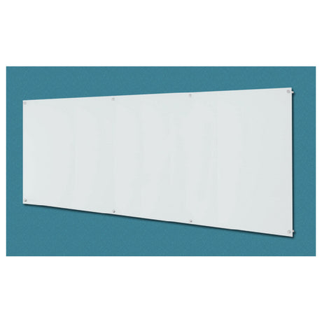 Aarco 6WGBM48120 ClearVision™ Magnetic Glass Markerboard 120"W X 48"H 1/4"(6mm) Low Iron