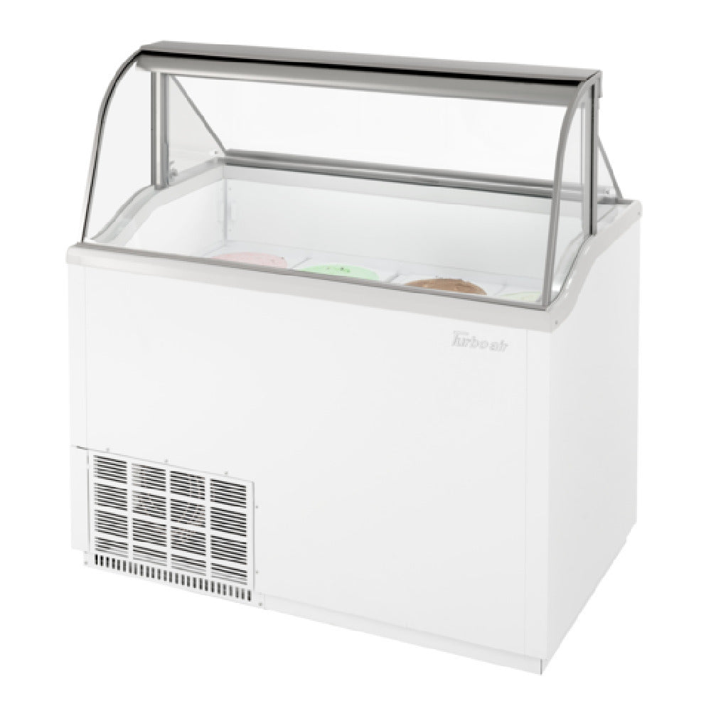 Turbo Air TIDC-47W-N Ice Cream Dipping Cabinet 47"W X 26-1/8"D X 50-7/8"H (8) 3 Gallon Tub Capacity