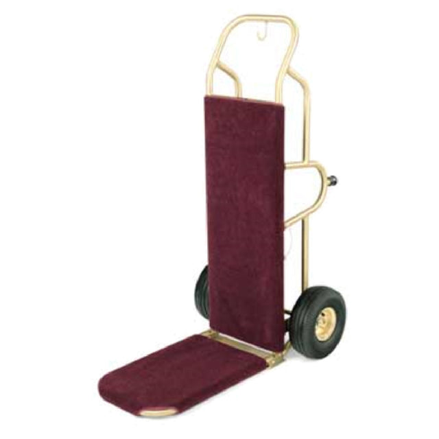 Forbes Industries 1570-CK Bellman's Handtruck 23-1/2"L Fold-up Dropnose 1" Brushed Brass Tube