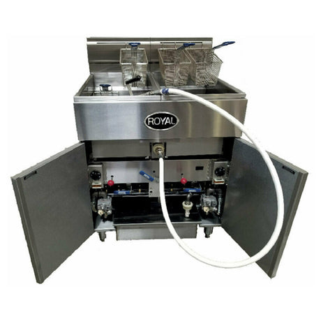 Royal Range Of California RFT-50-4-CM_LP Multivat Fryer Battery Gas Floor Model