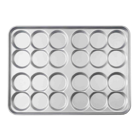 TableCraft Products 13524 - Hamburger Bun Pan, 26"W X 18-3/4"D X 1-1/2"H, 24 Moulds (6 Groups Of 4)