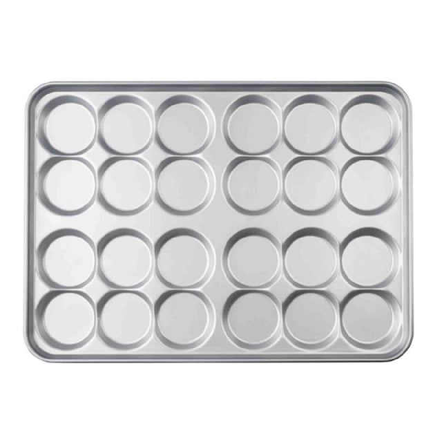 TableCraft Products 13524 - Hamburger Bun Pan, 26"W X 18-3/4"D X 1-1/2"H, 24 Moulds (6 Groups Of 4)