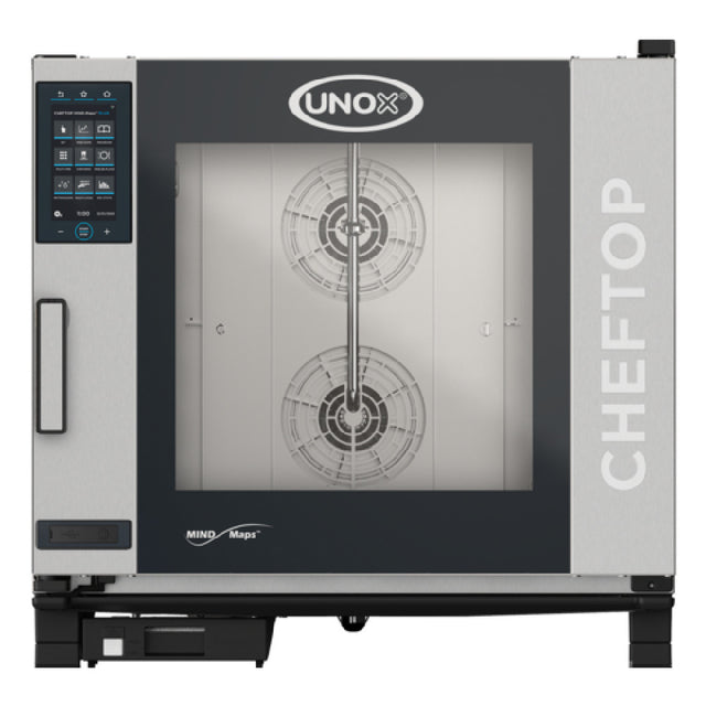 UNOX XAVC-06FS-GPLM_LP ChefTop MIND.Maps™ Plus Combi Oven/Steam Oven Is A Gas Countertop Oven That Combines Heat