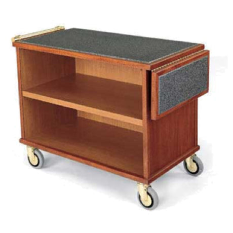 Forbes Industries 5565 Service Cart 3-sided Wood Veneer Cabinet Avonite Inset Top