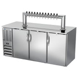 Beverage Air DD72HC-S-12T - Direct Draw Dispenser, 72"W X 30-3/8"D X 49-7/8"H, 23.643 Cu. Ft.