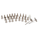 JB Prince B603 C Pastry Tip Set Includes: (1) Plastic Storage Box (26) Assorted Tubes