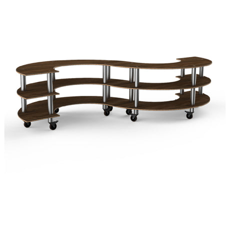 Steelite MGCMSB03WSXW Mogogo Buffet Solutions Modular Serving Station 3-tier 141" X 76" X 35"H