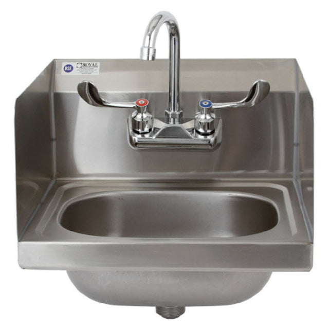 Royal Industries ROY HSW 15 SP Hand Sink Wall Mounted 10" X 12-3/4" X 6"D Bowl Size