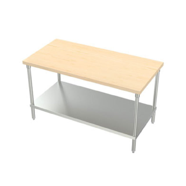 AERO Manufacturing MTG-2472 Work Table Wood Top 72"W X 24"D X 35"H