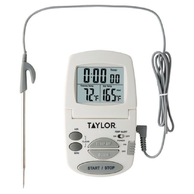 Taylor 1470FS Cooking Thermometer & Timer Digital 32° To 392°F (0° To 200° C) Temperature Range