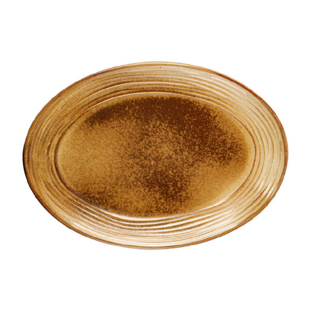 CAC China JUP-13 Jupiter Platter 7.63"L X 11"W X 1.13"H Porcelain