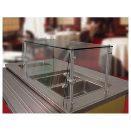 Advance Tabco GSGC-12-48 Sleek Shield™ Food Shield Cafeteria Style With Adjustable Front Glass