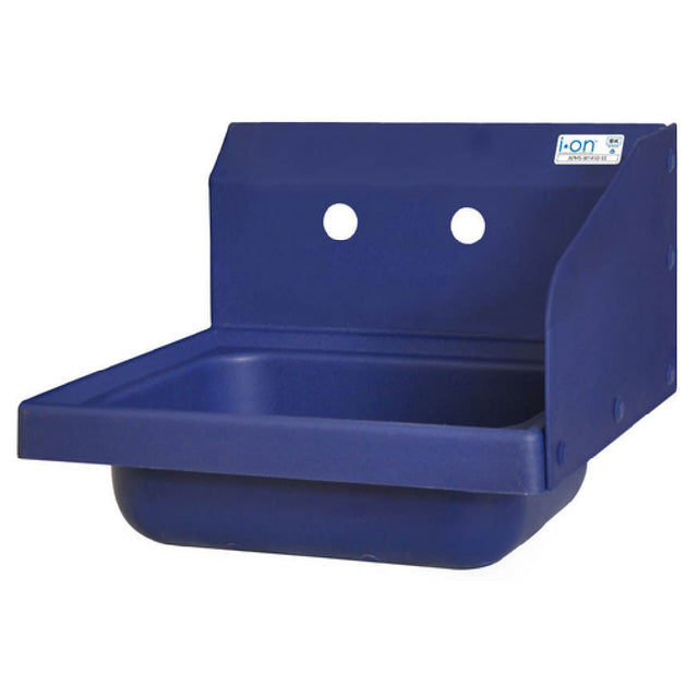 BK Resources APHS-W1410-RSB Antimicrobial Hand Sink With Right Side Splash 14" Wide X 10" Front-to-back X 5" Deep Bowl