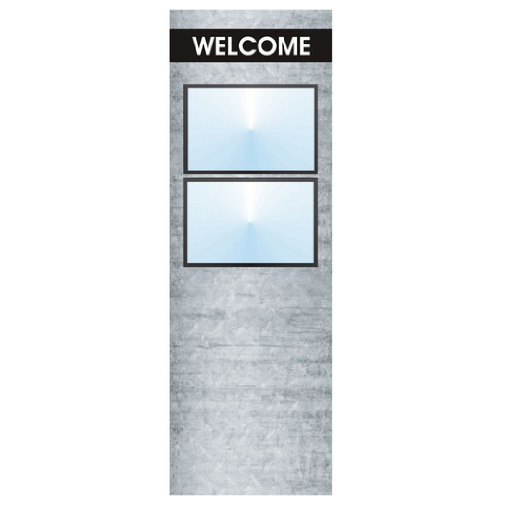 Hubert 46721 - Menu Board, 2-pocket, Floor Stand